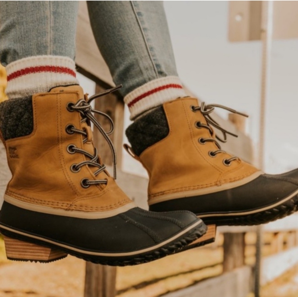 SOREL Slimpack II Lace Duck Boot womens size 7 winter boot work boot muck